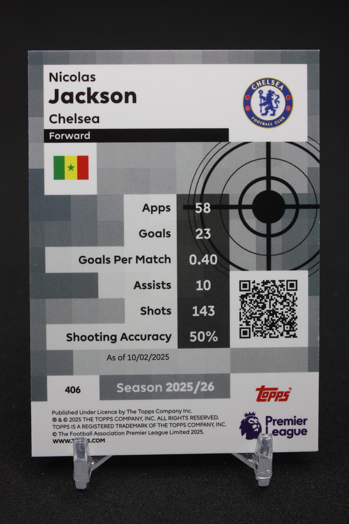 2025/26 Nicolas Jackson Chelsea Pro Precision #406