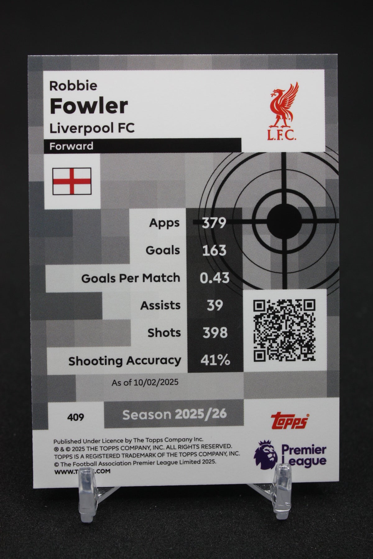 2025/26 Robbie Fowler Fulham Pro Precision #409