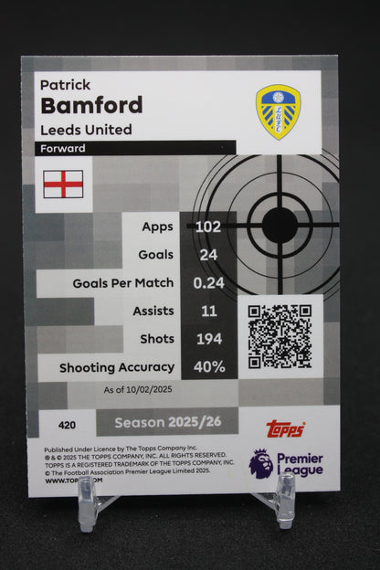 2025/26 Patrick Bamford Leeds United Pro Precision #420