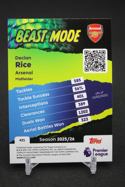 2025/26 Declan Rice Arsenal Beast Mode #421