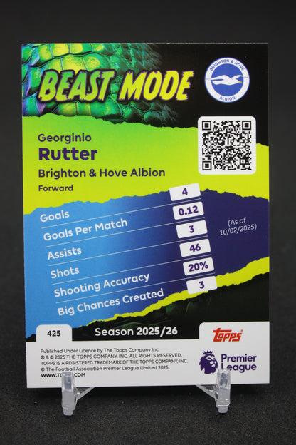 2025/26 Georginio Rutter Brighton & Hove Albion Beast Mode #425