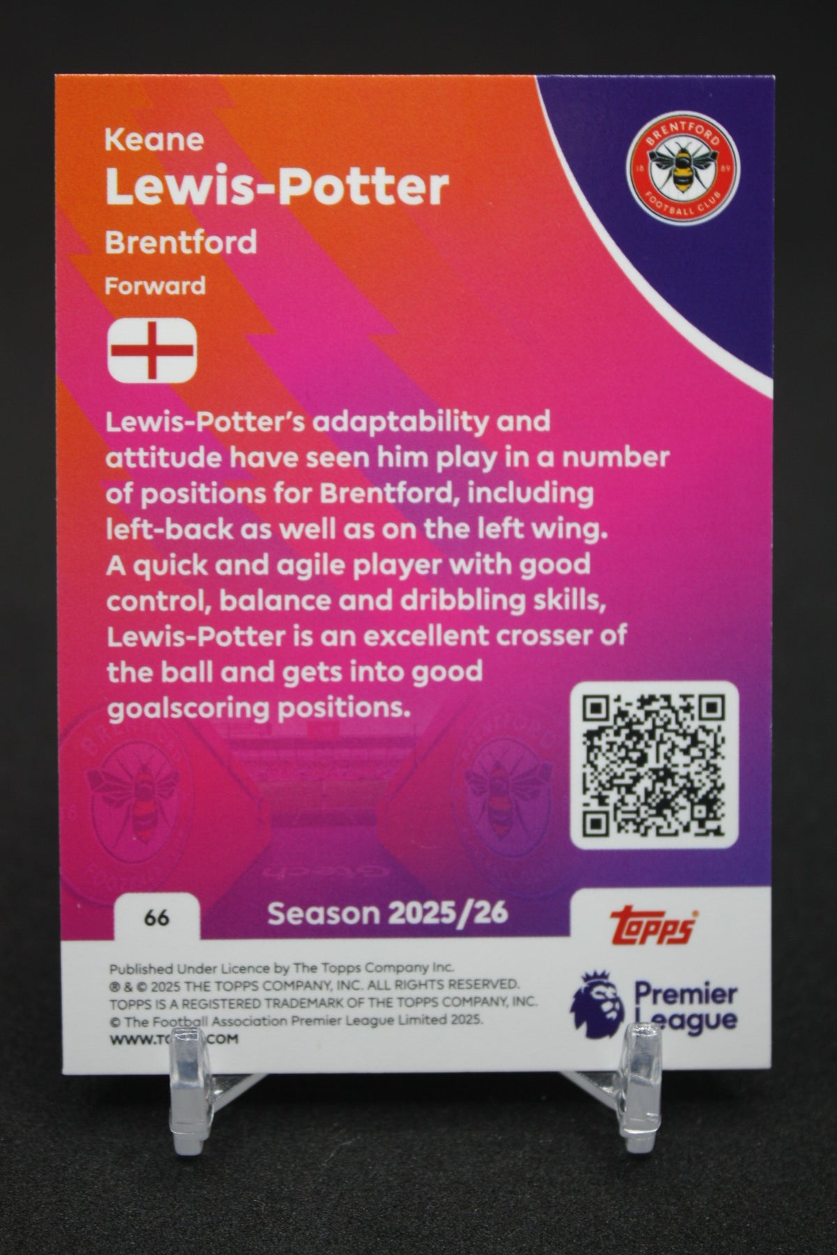 2025/26 Keane Lewis-Potter Brentford #66