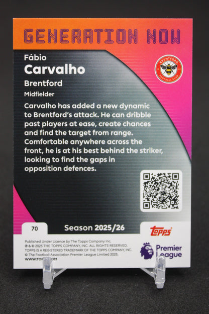 2025/26 Fábio Carvalho Brentford Generation Now #70