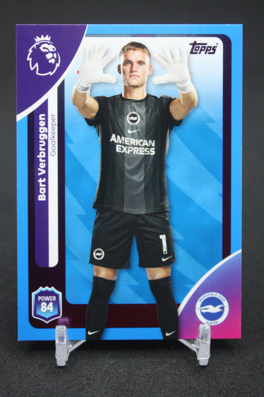 2025/26 Bart Verbruggen Brighton & Hove Albion Blue Parallels #74