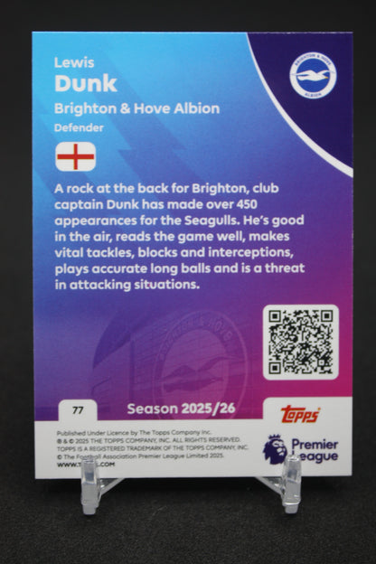 2025/26 Lewis Dunk Brighton & Hove Albion #77