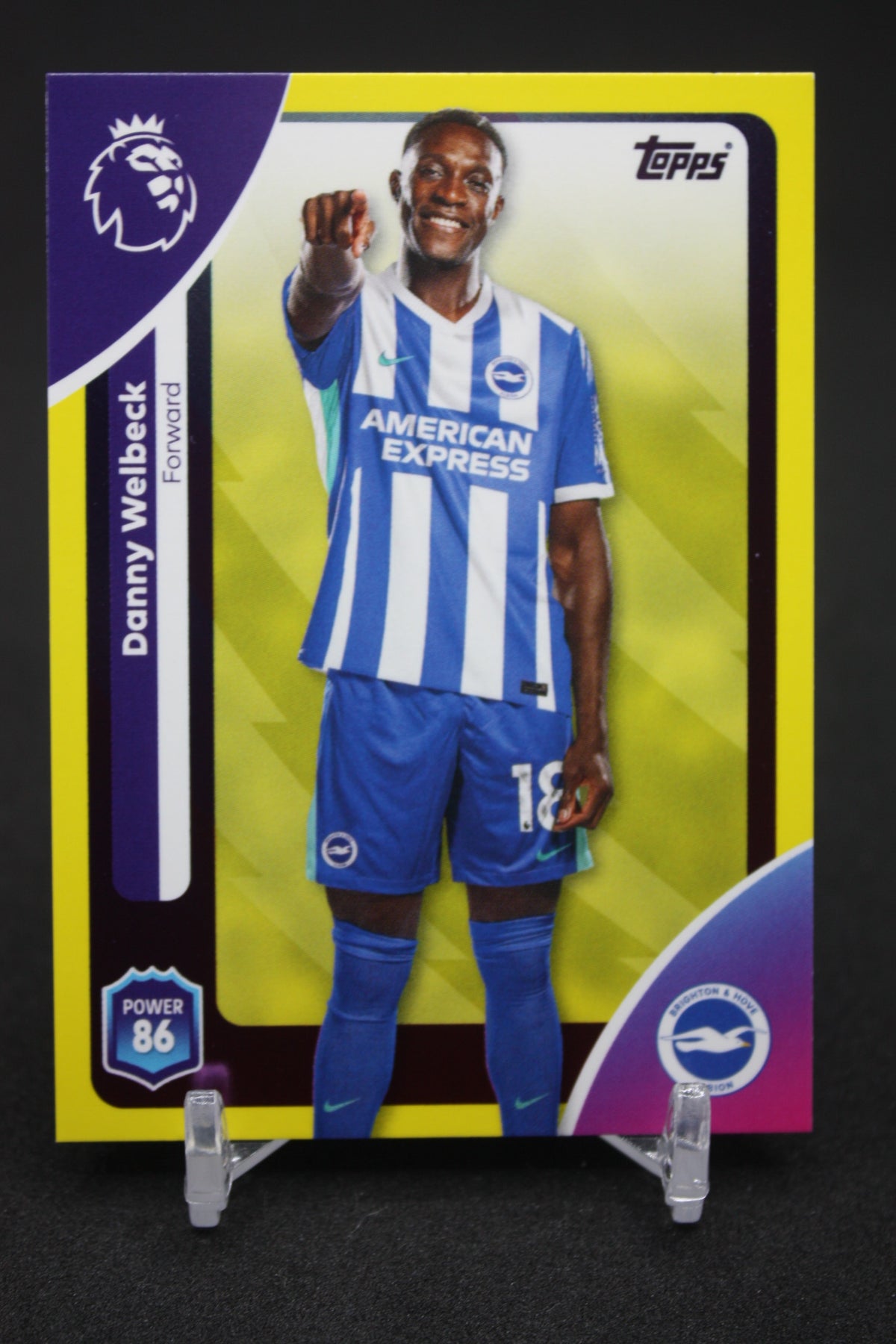 2025/26 Danny Welbeck Brighton & Hove Albion Yellow Parallels #85
