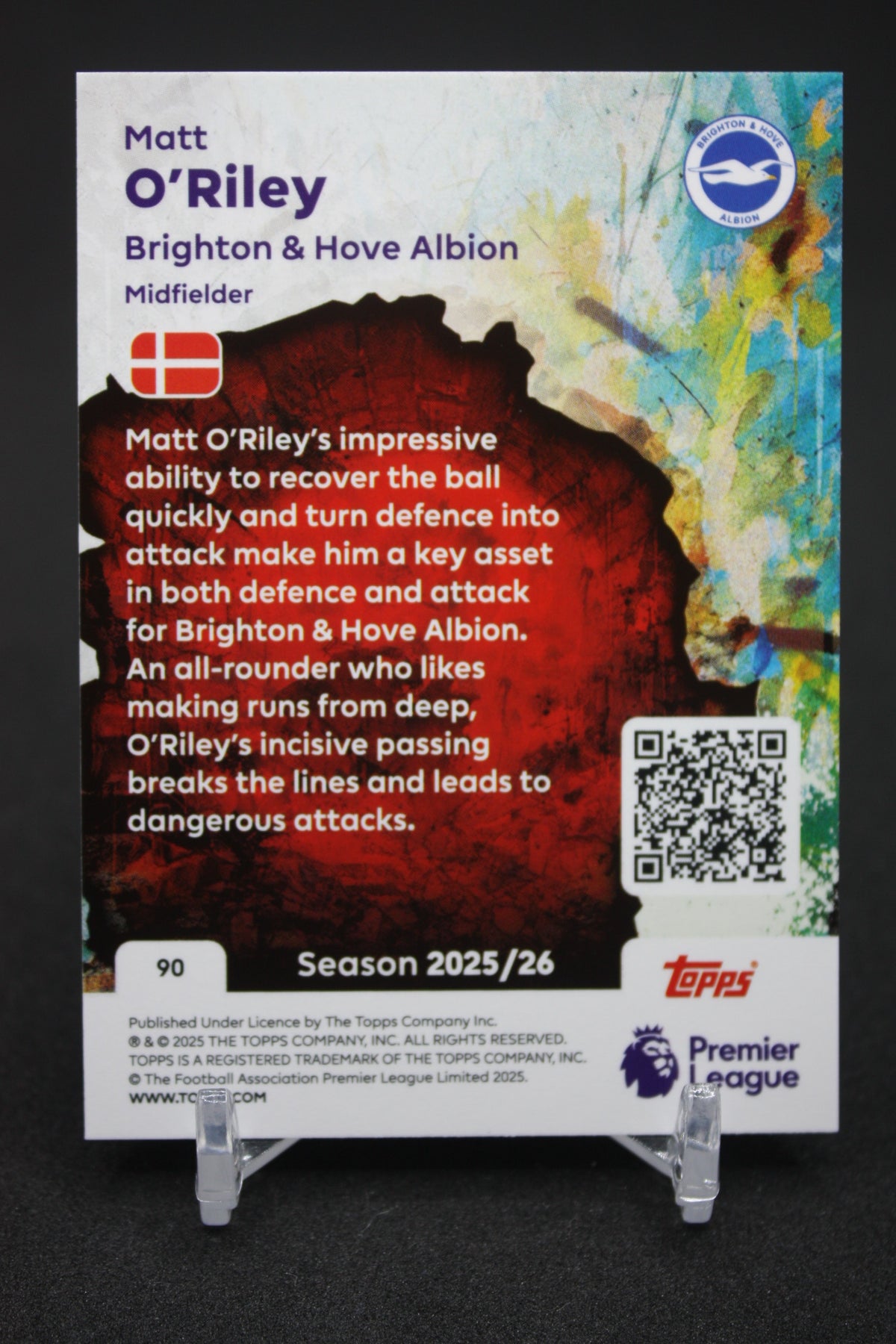 2025/26 Matt O'Riley Brighton & Hove Albion Tekkers #90