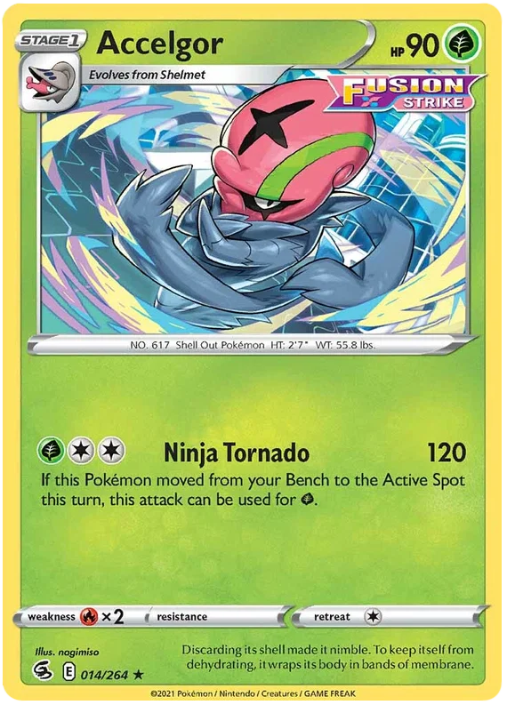 Accelgor [Reverse Holo] (014/264) - Fusion Strike