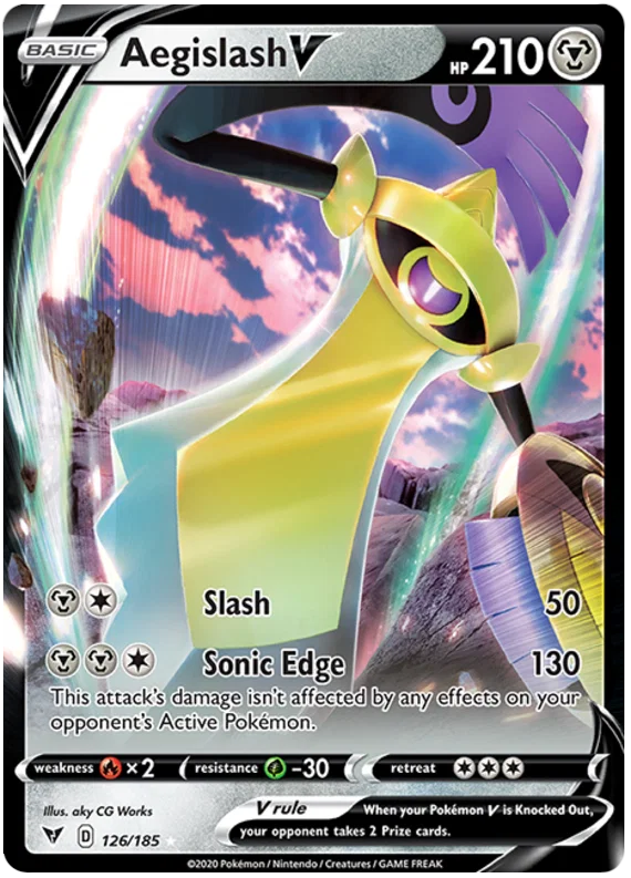 Aegislash V (126/185) - Vivid Voltage