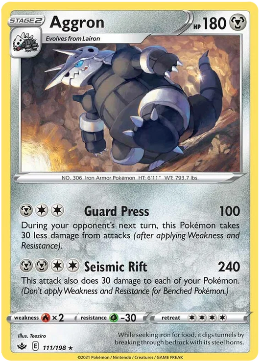 Aggron (111/198) - Chilling Reign
