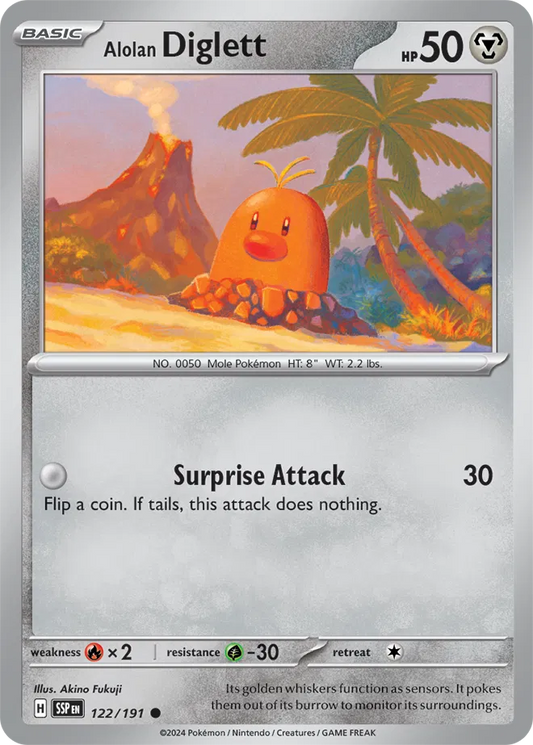 Alolan Diglett (122/191) - Surging Sparks