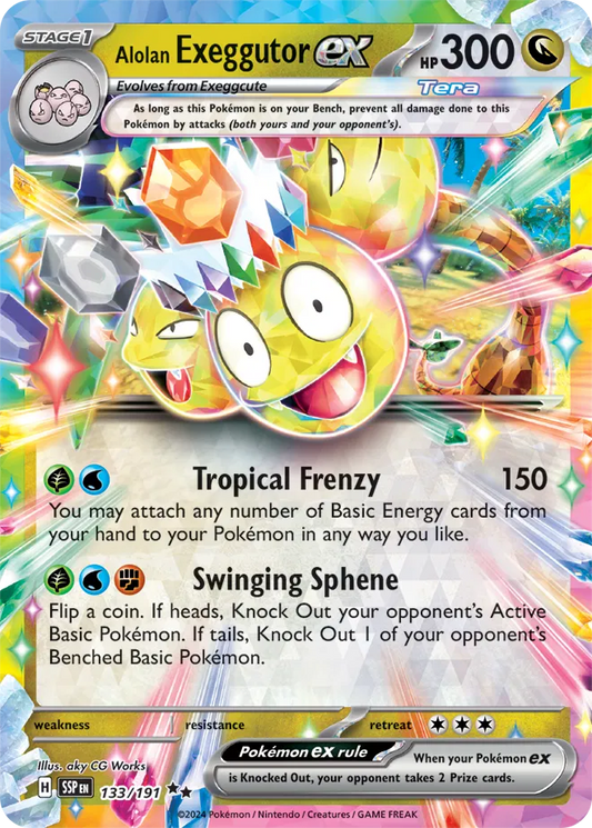 Alolan Exeggutor ex (133/191) - Surging Sparks