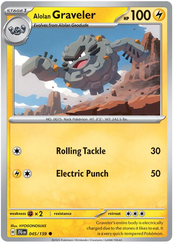 Alolan Graveler [Reverse Holo] (045/159) - Journey Together