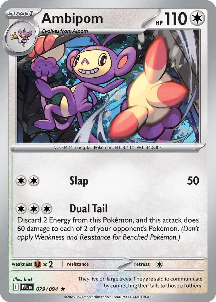 Ambipom [Reverse Holo] (079/094) - Phantasmal Flames