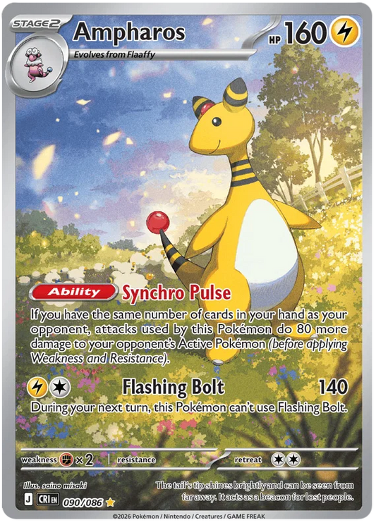 Ampharos (090/086) Illustration Rare - Chaos Rising