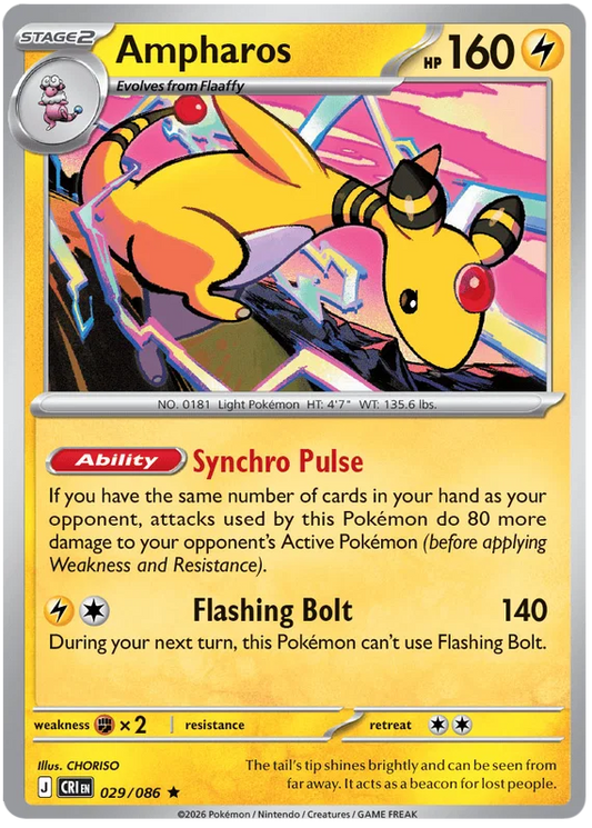 Ampharos Holo (029/086) - Chaos Rising
