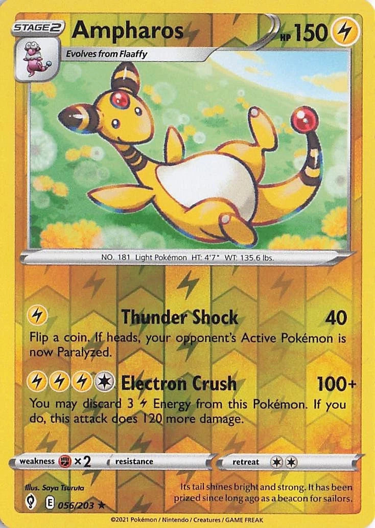 Ampharos Reverse Holo (056/203) - Evolving Skies