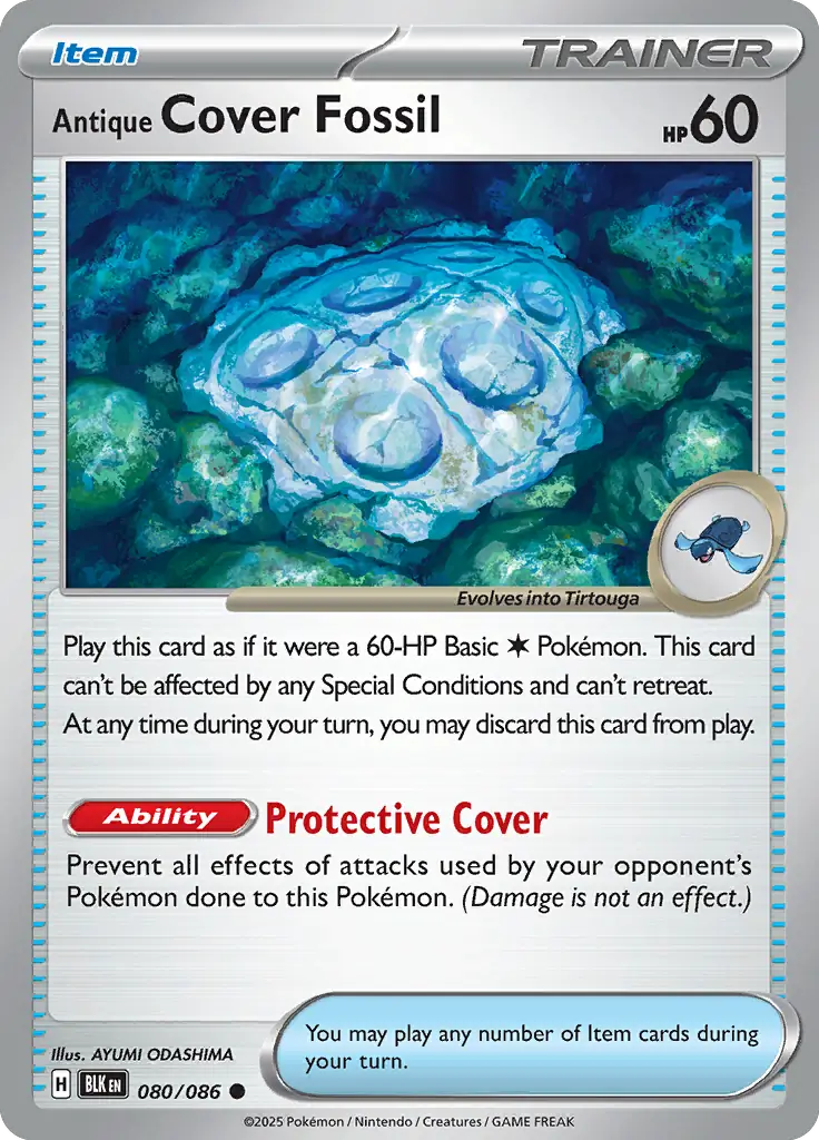 Antique Cover Fossil (080/086) - Black Bolt