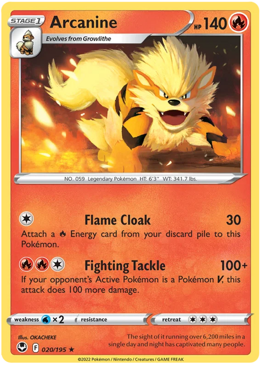 Arcanine (020/195) - Silver Tempest