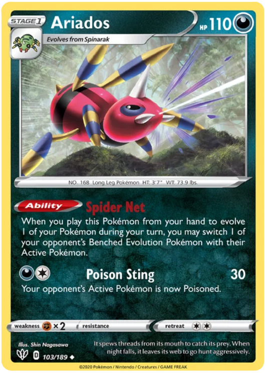 Ariados (103/189) - Darkness Ablaze