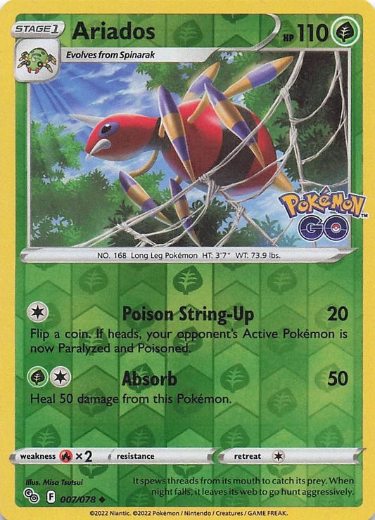 Ariados Reverse Holo (007/078) - Pokémon Go