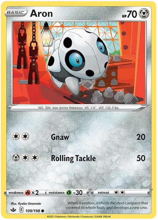 Aron [Reverse Holo] (109/198) - Chilling Reign