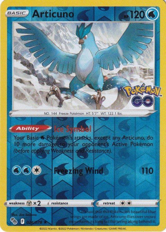 Articuno Reverse Holo (024/078) - Pokémon Go
