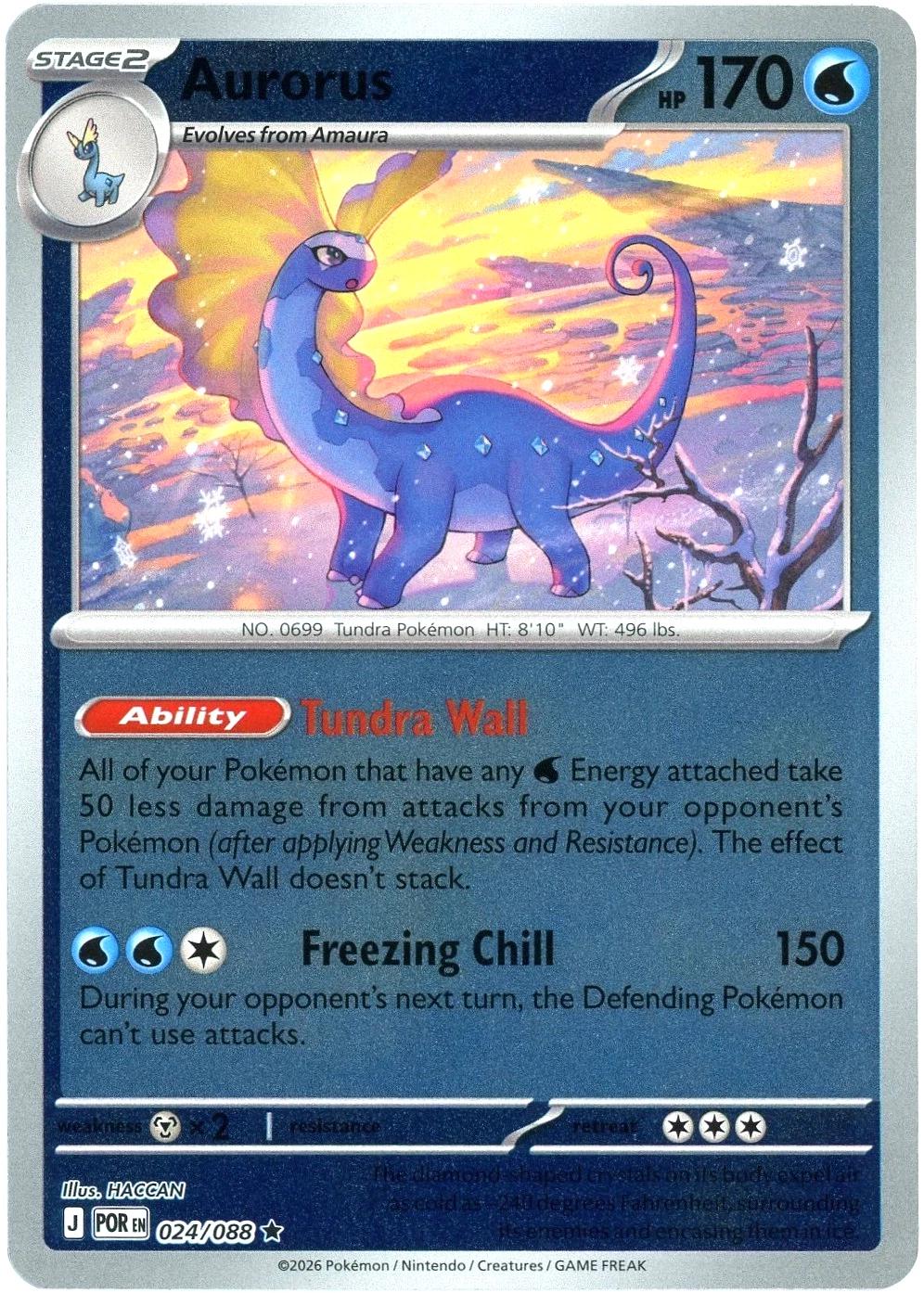 Aurorus Reverse Holo (024/088) - Perfect Order