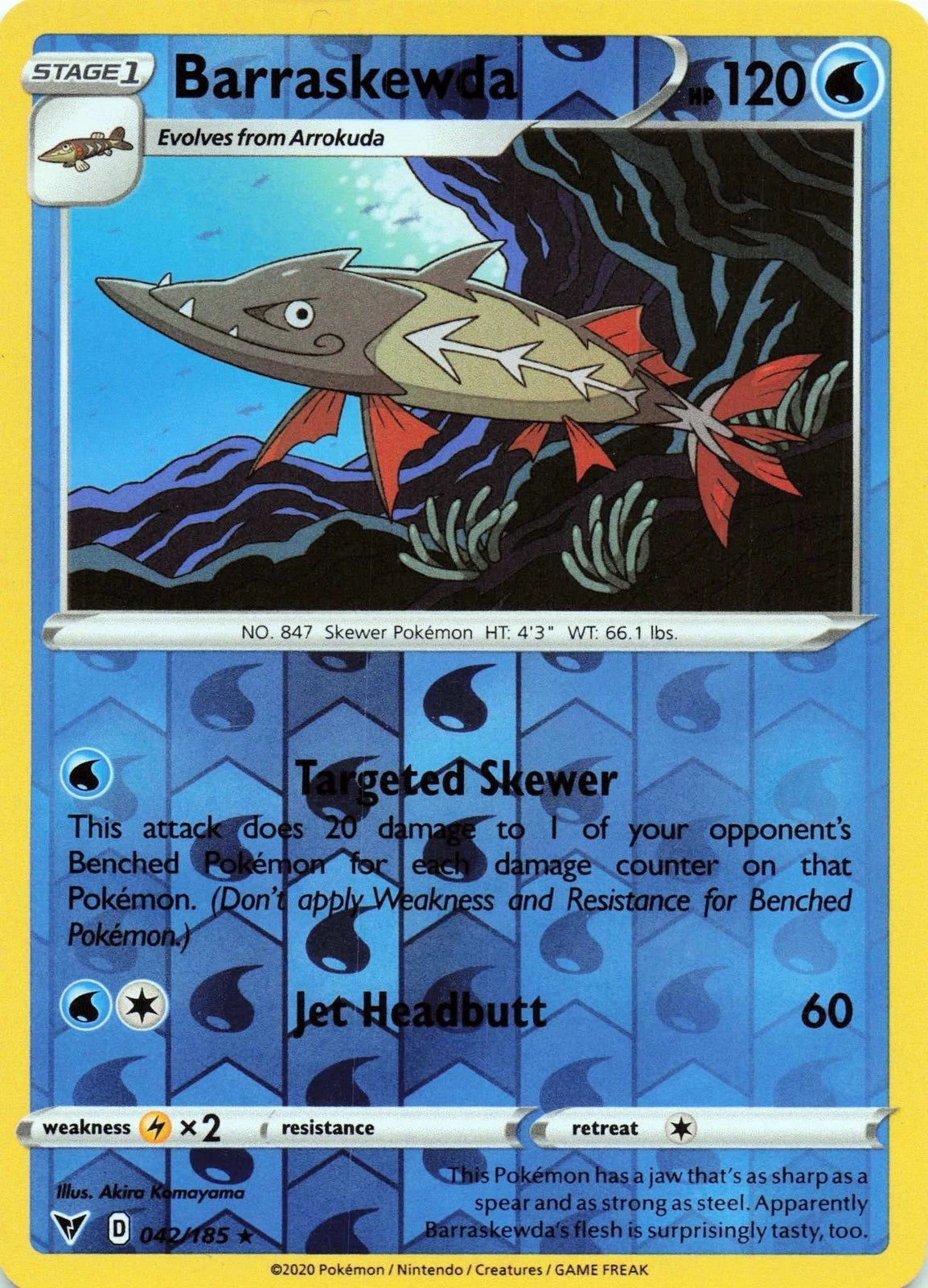 Barraskewda Reverse Holo (042/185) - Vivid Voltage