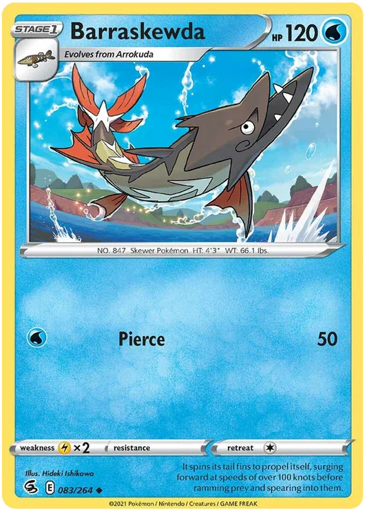 Barraskewda [Reverse Holo] (083/264) - Fusion Strike