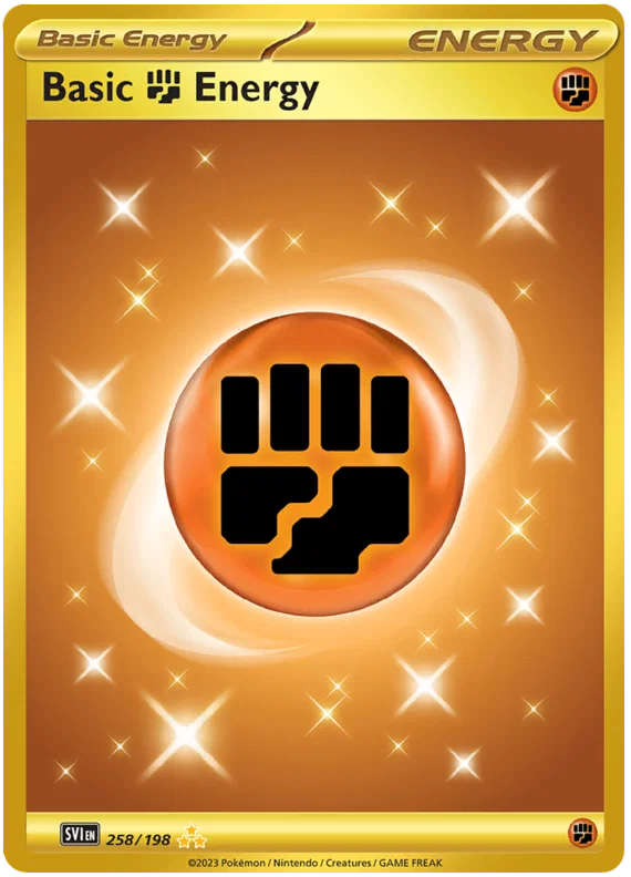 Basic Fighting Energy (258/198) Hyper Rare - Scarlet & Violet