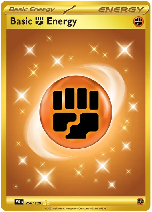 Basic Fighting Energy (258/198) Hyper Rare - Scarlet & Violet