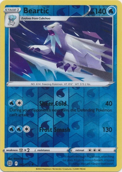 Beartic Reverse Holo (043/172) - Brilliant Stars