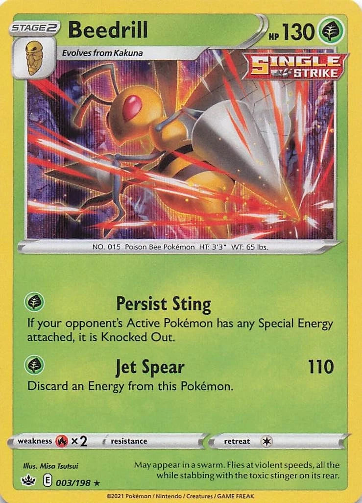 Beedrill Holo (003/198) - Chilling Reign