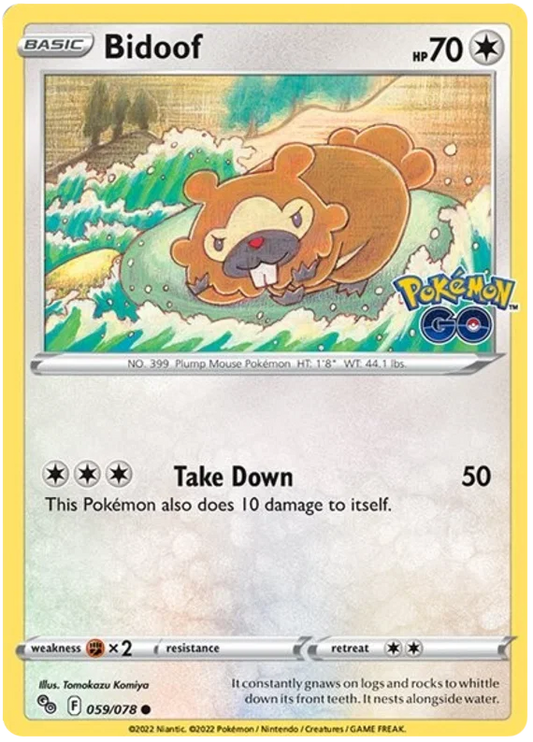 Bidoof (059/078) - Pokémon Go