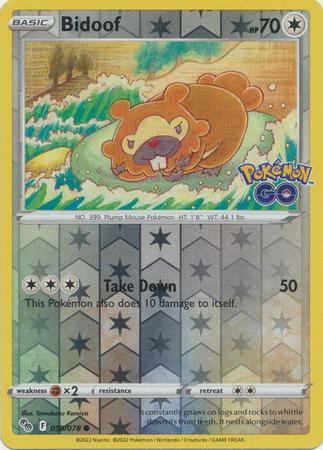 Bidoof Reverse Holo (059/078) - Pokémon Go