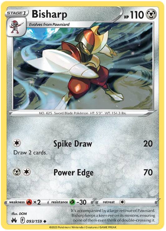 Bisharp (093/159) - Crown Zenith