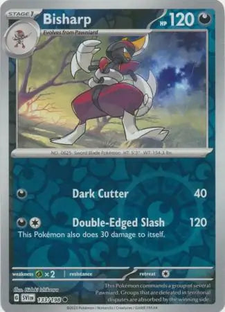 Bisharp Reverse Holo (133/198) - Scarlet & Violet