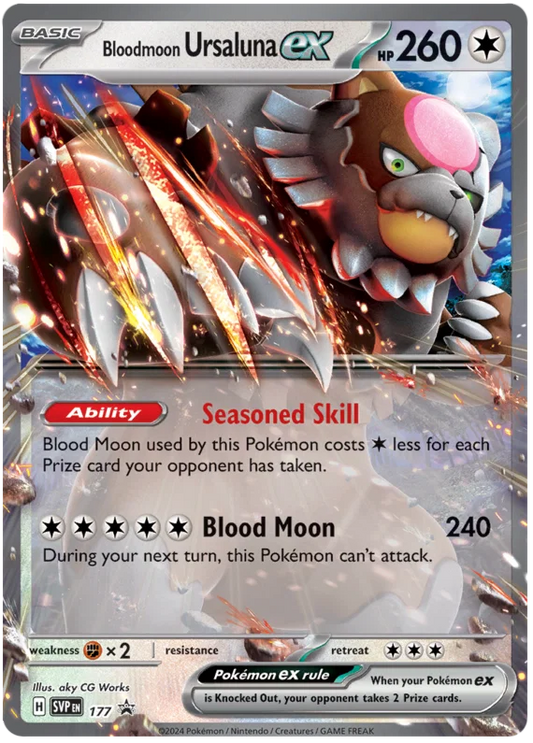 Bloodmoon Ursaluna ex (177) - Scarlet & Violet Promos