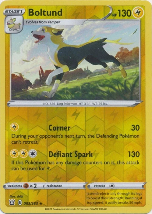 Boltund Reverse Holo (053/163) - Battle Styles