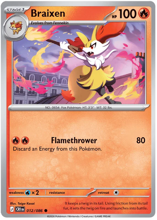 Braixen (012/086) - Chaos Rising