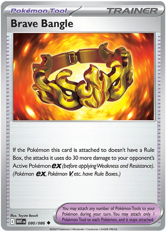 Brave Bangle [Reverse Holo] (080/086) - White Flare