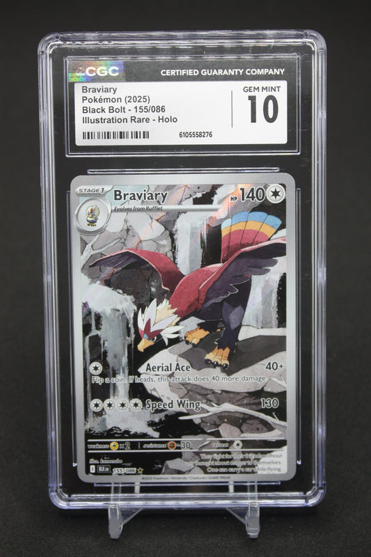 Braviary (155/086) - Black Bolt - CGC 10