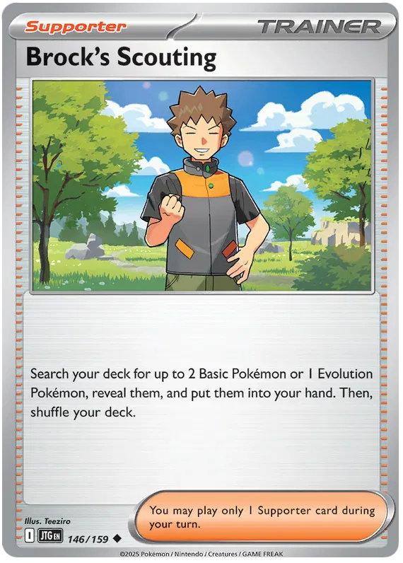 Brock's Scouting [Reverse Holo] (146/159) - Journey Together