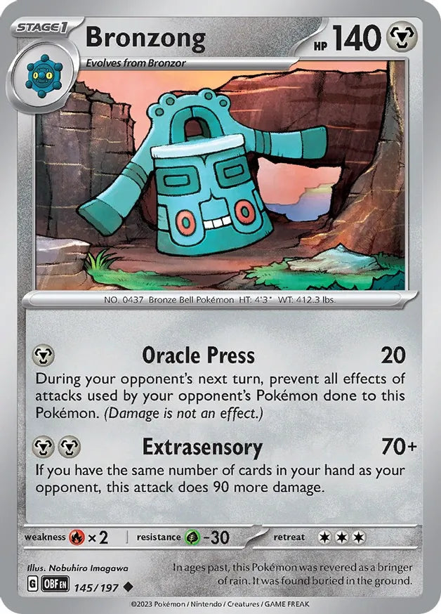 Bronzong (145/197) - Obsidian Flames