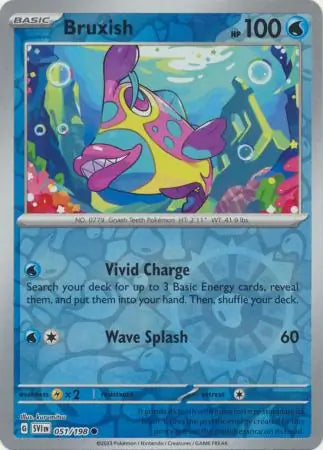 Bruxish Reverse Holo (051/198) - Scarlet & Violet