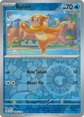 Buizel Reverse Holo (046/198) - Scarlet & Violet