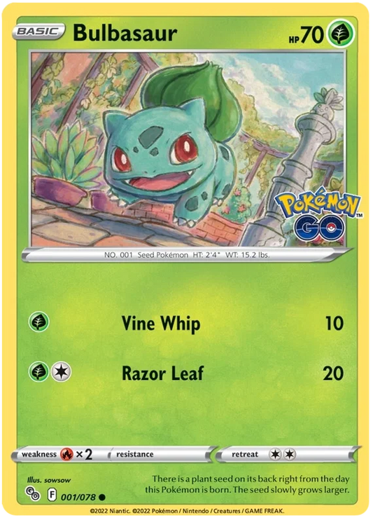Bulbasaur (001/078) - Pokémon Go