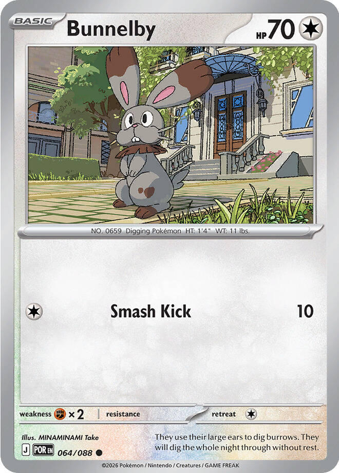 Bunnelby [Reverse Holo] (064/088) - Perfect Order
