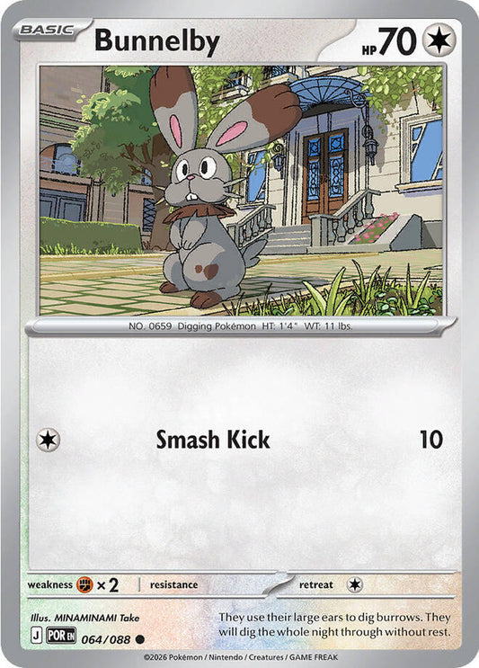 Bunnelby [Reverse Holo] (064/088) - Perfect Order